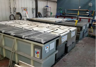 Mega Industries plating using chromicoat