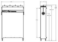 3kW 4-Cavity Bandpass Filter
